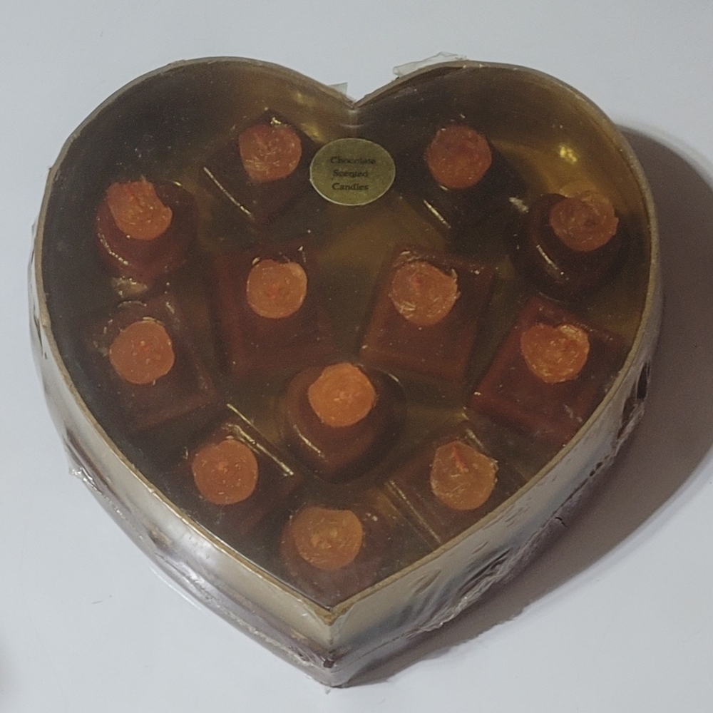 Potpourri Designs Chocolate Scented Candles Heart Shape Box Valentine's